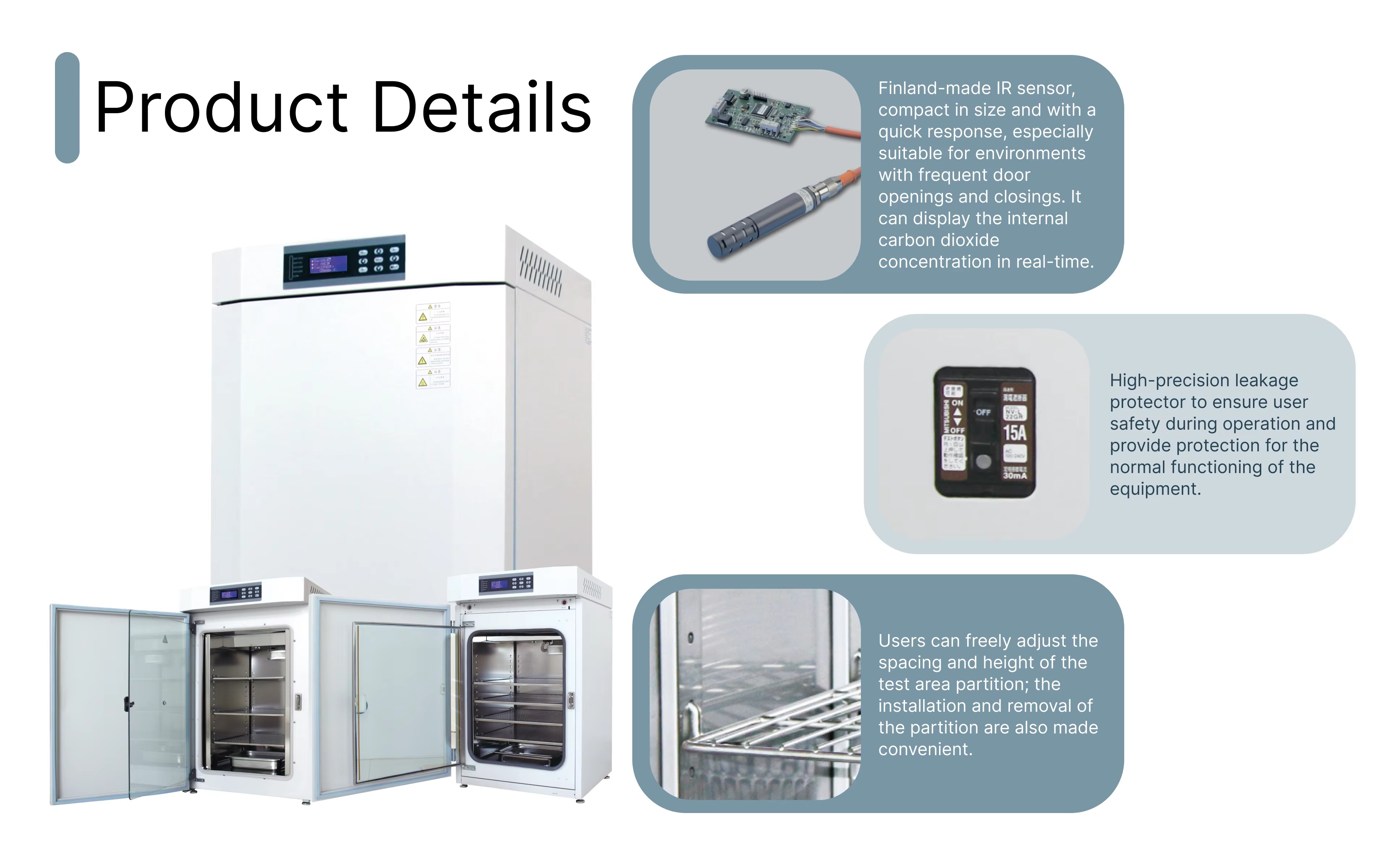 High-end Direct Heating Tri-Ga - Lab Incubator のレビューと価格